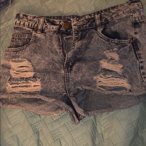 Denim shorts